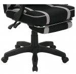 Крісло геймерське VR Racer Textile Webster Сірий/чорний