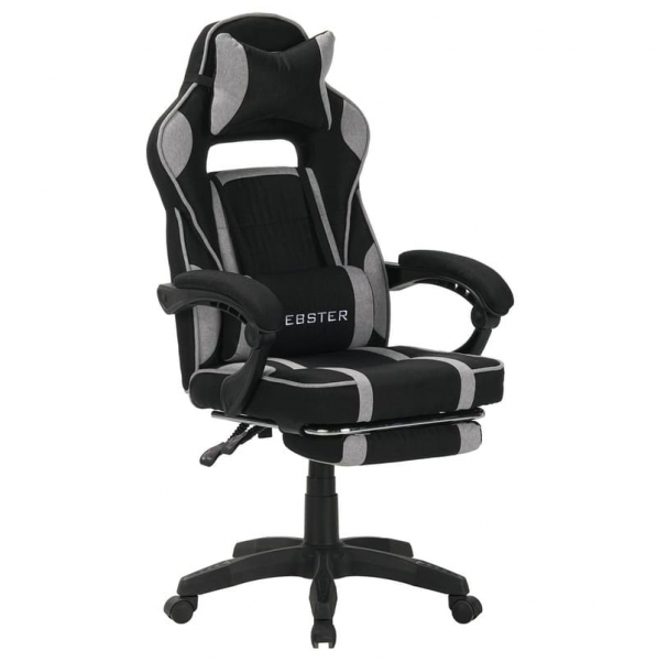 Крісло геймерське VR Racer Textile Webster Сірий/чорний