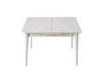 Стол TALLINN CERAMIC 90(120)*70 белый глянец/кашемир