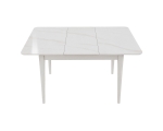 Стол TALLINN CERAMIC 90(120)*70 белый глянец/кашемир