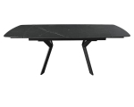 Стол NOREEN CERAMIC 140(200)*80 черный/черный