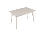 Стіл LORIAN CERAMIC 120(180)*80 білий/кашемір