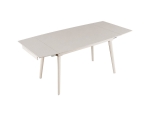 Стіл LORIAN CERAMIC 120(180)*80 білий/кашемір