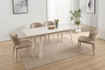 Стіл BELFORD CERAMIC 140(200)*80 білий/кашемір