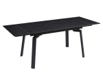 Стіл BELFORD CERAMIC 140(200)*80 чорний горіх/чорний