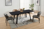 Стіл BELFORD CERAMIC 140(200)*80 чорний горіх/чорний