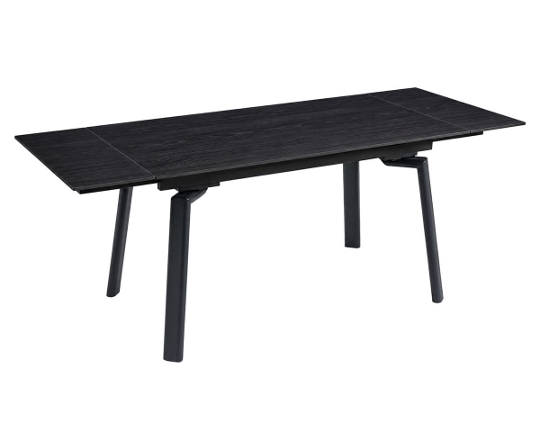 Стіл BELFORD CERAMIC 140(200)*80 чорний горіх/чорний