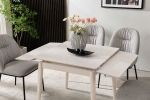 Стіл AVENTO CERAMIC 80(130)*80 білий/кашемір