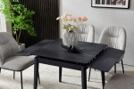 Стол AVENTO CERAMIC 80(130)*80 черный/черный