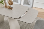 Стіл BROOKLYN CERAMIC 140(200)*80 сірий мат/кашемір