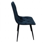 Стул велюровый PM-001 Perfect Home Україна, черный каркас/Sic Velluto 20 Black