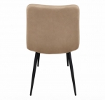 Стул велюровый PM-001 Perfect Home Україна, черный каркас/Sic Velluto 2 Beige