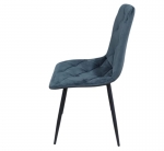 Стул велюровый PM-001 Perfect Home Україна, черный каркас/Sic Velluto 19 Graphite