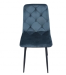 Стул велюровый PM-001 Perfect Home Україна, черный каркас/Sic Velluto 19 Graphite