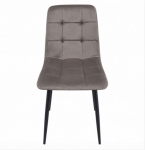 Стул велюровый PM-003 Perfect Home Україна, черный каркас/Sic Velluto 16 Grey