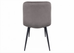 Стул велюровый PM-003 Perfect Home Україна, черный каркас/Sic Velluto 16 Grey