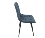 Стул велюровый PM-003 Perfect Home Україна, черный каркас/Sic Velluto 19 Graphite