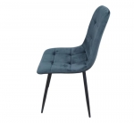 Стул велюровый PM-003 Perfect Home Україна, черный каркас/Sic Velluto 19 Graphite