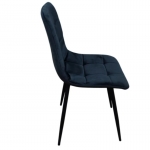 Стул велюровый PM-003 Perfect Home Україна, черный каркас/Sic Velluto 20 Black