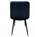 Стул велюровый PM-003 Perfect Home Україна, черный каркас/Sic Velluto 20 Black