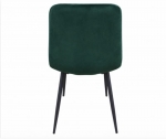 Стул велюровый PM-003 Perfect Home Україна, черный каркас/Sic Velluto 10 Dark Green