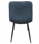 Стул велюровый PM-005 Perfect Home Україна, черный каркас/Sic Velluto 19 Graphite