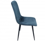 Стул велюровый PM-005 Perfect Home Україна, черный каркас/Sic Velluto 19 Graphite