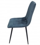 Стул велюровый PM-005 Perfect Home Україна, черный каркас/Sic Velluto 19 Graphite