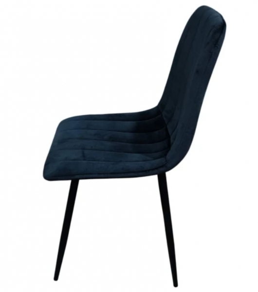 Стул велюровый PM-005 Perfect Home Україна, черный каркас/Sic Velluto 20 Black