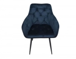 Стул с подлокотниками TABITI Perfect Home, черный каркас/Sic Velluto 20 Black