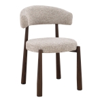 Стул CHRISTIAN орех металл/темный беж тк.
