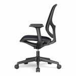 Крісло поворотне MATEO чорне/чорний каркас