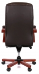 Крісло офісне АКЛАС Атлант EX MB (Шкіра LC-K Dark brown/PU Dark brown)