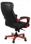 Кресло офисное Аклас Атлант EX MB (Кожа LC-A Black/PU Black)