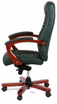 Крісло офісне АКЛАС Атлант EX MB (Шкіра Lux LC Green/PU Green)