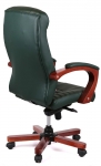 Крісло офісне АКЛАС Атлант EX MB (Шкіра Lux LC Green/PU Green)