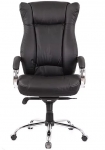 Кресло офисное АКЛАС Бадалона CH MB (Кожа LC-A Black/PU Black)