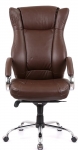 Крісло офісне АКЛАС Бадалона CH MB (Шкіра LC-K Dark brown/PU Dark brown)