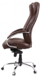 Крісло офісне АКЛАС Бадалона CH MB (Шкіра LC-K Dark brown/PU Dark brown)