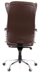 Крісло офісне АКЛАС Бадалона CH MB (Шкіра LC-K Dark brown/PU Dark brown)