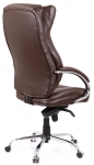 Крісло офісне АКЛАС Бадалона CH MB (Шкіра LC-K Dark brown/PU Dark brown)