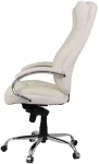 Крісло офісне АКЛАС Бадалона CH MB (Шкіра Lux LC-W White/PU White)