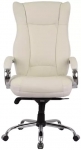 Крісло офісне АКЛАС Бадалона CH MB (Шкіра Lux LC-W White/PU White)