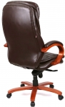 Крісло офісне АКЛАС Валенсія Soft EX MB (Шкіра LC-K Dark brown/PU Dark brown)