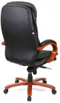 Кресло офисное Аклас Валенсия Soft EX MB (Кожа LC-A Black/PU Black)