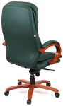 Крісло офісне АКЛАС Валенсія Soft EX MB (Шкіра Lux LC Green/PU Green)