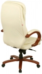 Крісло офісне АКЛАС Валенсія Soft EX MB (Шкіра LC-F Beige/PU Beige)