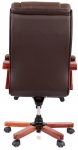 Кресло офисное Аклас Гаспар ЭХ МB (Кожа LC-K Dark brown/PU Dark brown)