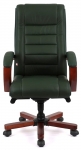 Крісло офісне АКЛАС Гаспар ЕХ МB (Шкіра Lux LC Green/PU Green)