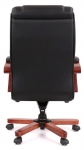 Крісло офісне АКЛАС Гаспар ЕХ МB (Шкіра LC-A Black/PU Black)